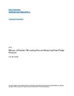 Efficacy of diabetic off-loading devices measuring peak plantar pressure